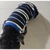 Áo thun polyester cho mèo chó 2-15kg, thoáng khí, giảm rụng lông, sọc xanh mát mẻ 6