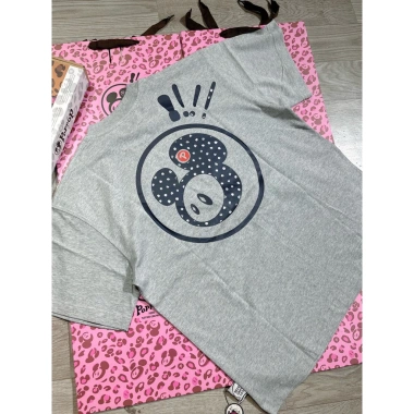 Áo Thun PopPop Mascot PP POLKA Dot Grey Boxy - Giá chỉ 415.000 VNĐ, giảm tới 18%