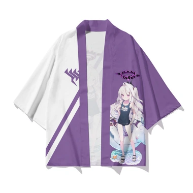 Áo thun & Quần short Cosplay Kimono PS2 Blue Archive Sorasaki Hina - Mùa hè giảm 100.440 VND 4
