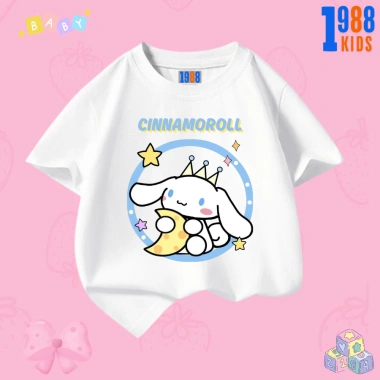 Áo thun & quần thun bé gái Cinnamoroll đen trắng - Cotton 15-40kg, chỉ 90.000₫ 9