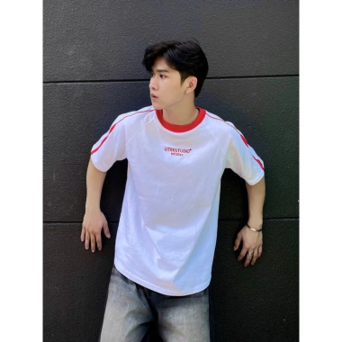 Áo Thun RINGER BOXY Đơn Giản Thêu UTEESTUDIO Unisex 100% Cotton Nam Nữ - Giá 165k