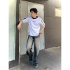Áo Thun RINGER BOXY Đơn Giản Thêu UTEESTUDIO Unisex 100% Cotton Nam Nữ - Giá 165k 6