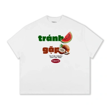 Áo Thun RTOML Boxy Unisex 250Gsm 100% Cotton Trái Cây Nhiệt Đới - Giá 69.000đ