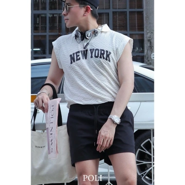 Áo thun sát nách tanktop POLI chữ form rộng - Giá chỉ 472k, giảm mạnh