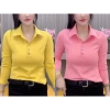 Áo Thun Sơ Mi Nữ Dài Tay Dáng Ôm - Polo Thu Đông Mã LG23 Giá chỉ 189,040₫ 5