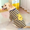 Áo thun sọc chó lớn tay ngắn mỏng thoáng khí, thời trang cả năm – Golden Labrador Samoyed 5