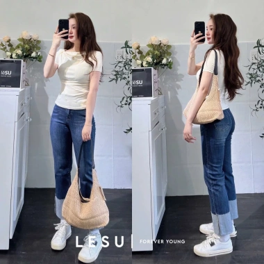 Áo Thun Tăm Cổ Lệch Kiểu Nhún Eo Tay Ngắn - Giá 213.000 VNĐ, Giảm Giá Sốc 8 Áo Thun Tăm Cổ Lệch Kiểu Nhún Eo Tay Ngắn - Giá 213.000 VNĐ, Giảm Giá Sốc 8