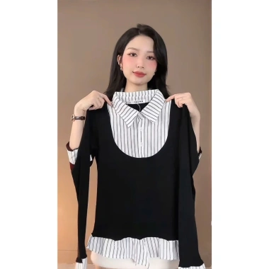 Áo Thun Tăm Cổ Nữ Giả Hai Lớp Tay Dài Kẻ Sọc Thời Trang Độc Đáo, Thoải Mái 149.000₫ 2 Áo Thun Tăm Cổ Nữ Giả Hai Lớp Tay Dài Kẻ Sọc Thời Trang Độc Đáo, Thoải Mái 149.000₫ 2