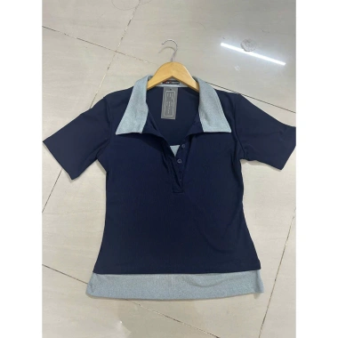 Áo thun tăm QC tay ngắn cổ Polo hai lớp, thanh lịch mùa hè - Chỉ 99.830 VND