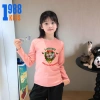 Áo thun tay dài bé gái 15-38kg chất borip in hình Labubu Marry Christmas mã Noel TED11 10
