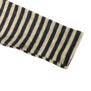 Áo thun tay dài bé gái cotton co giãn họa tiết kẻ ngang màu nâu cà phê - 149.000đ 4