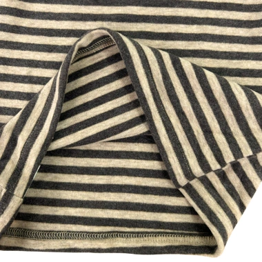 Áo thun tay dài bé gái cotton co giãn họa tiết kẻ ngang màu nâu cà phê - 149.000đ 5