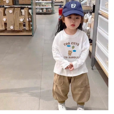 Áo thun tay dài bé gái ELIOKIDS cotton mềm, mùa thu đông 7-30kg chỉ 99.000 VND