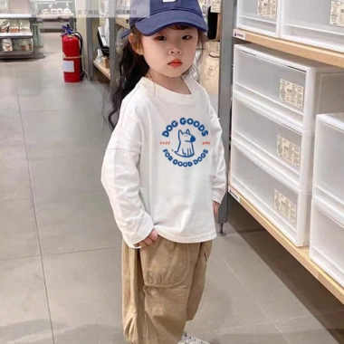 Áo thun tay dài bé gái ELIOKIDS cotton mềm, mùa thu đông 7-30kg chỉ 99.000 VND