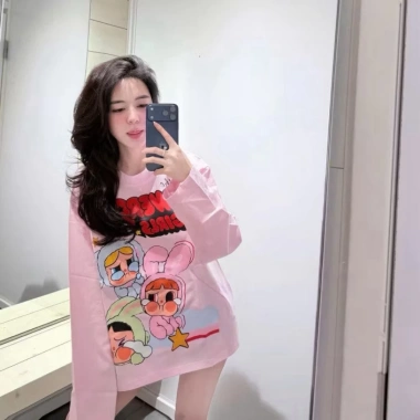Áo Thun Tay Dài In Hình Cry Dễ Thương Minnie - Giá Ưu Đãi 180k 8