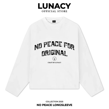 Áo Thun Tay Dài Unisex No Peace Longsleeve LUNACY Cotton Form Rộng Nam Nữ - Giá ưu đãi 264.000₫ 10 Áo Thun Tay Dài Unisex No Peace Longsleeve LUNACY Cotton Form Rộng Nam Nữ - Giá ưu đãi 264.000₫ 10