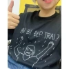 Áo Thun Tay Lỡ Unisex Cotton Form Rộng Oversize HUNEE 2.024 - Bạn Bị Đẹp Trai, Giá 59k 4