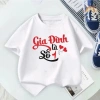 Áo thun tay ngắn cổ tròn gia đình công ty - Đủ size, Gia đình là số 1, 85.999 VND