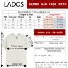 Áo thun tay ngắn cổ tròn xẻ V nam nữ LADOS-19.141 cotton interlock 250gsm dày dặn, đơn giản thanh lịch - 190k 8