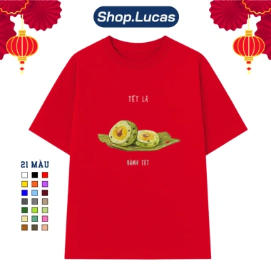 Áo Thun Tết 2.026 Bánh Tét Ngựa Form Rộng In Hình Du Lịch Đủ Size Cả Nhà - ShopLucas