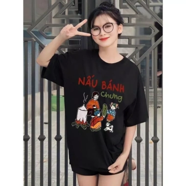 Áo thun tết 2.026 bính ngọ in bánh chưng Unisex cổ tròn cotton mềm mại, giá 115k
