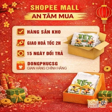 Áo thun Tết 2.026 cotton mềm mịn màu vàng, đủ size cho gia đình, cặp đôi, nhóm, nhiều mẫu SGY262 giảm còn 77.000 VND 4