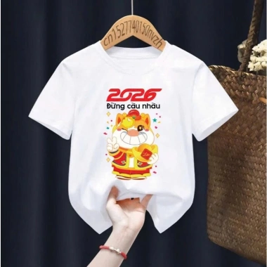Áo Thun Tết 2.026 Dreamy Baby Đừng Càu Nhàu cho Bé - Full Size, Giao COD, Giảm 17% 2 Áo Thun Tết 2.026 Dreamy Baby Đừng Càu Nhàu cho Bé - Full Size, Giao COD, Giảm 17% 2