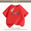 Áo thun Tết 2.026 gia đình LEO&D cotton 4C mịn mát, thoáng khí, form rộng vừa, size 9‑90kg – Giá 117.000₫ 2