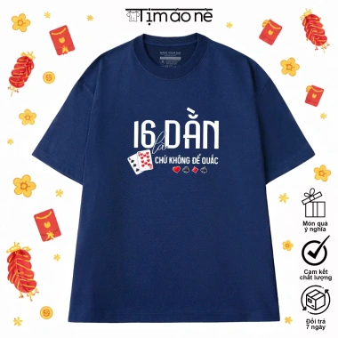 Áo Thun Tết 2.026 Hài Hước Oversize 100% Cotton - Đánh Bài Xuân, Giá 189.050₫