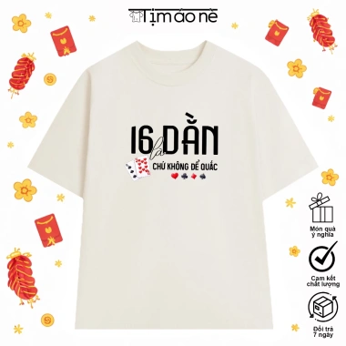 Áo Thun Tết 2.026 Hài Hước Oversize 100% Cotton - Đánh Bài Xuân, Giá 189.050₫