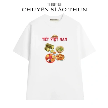 Áo thun Tết 2.026 Nam Nữ Đủ Size In Hình Bánh Mứt & Bánh Chưng Giá 145k 5