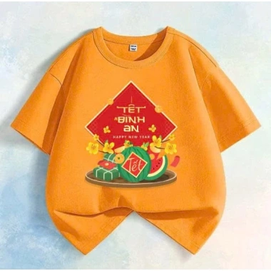 Áo thun Tết bé & gia đình in bánh trưng tết bình an đủ màu đủ size siêu đẹp giá 60k 8