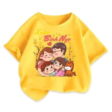 Aó thun Tết Bính Ngọ 2.026 - Hình gia đình bên nhau, siêu đẹp, đủ size cho bé và cả gia đình, giá chỉ 60.000đ