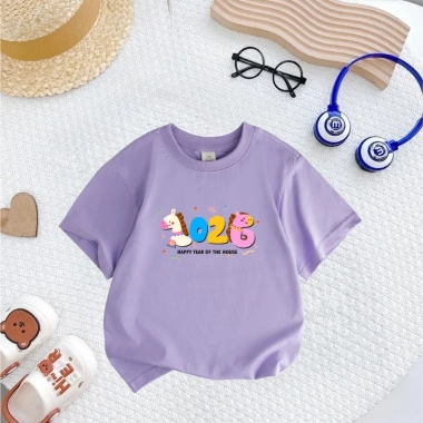 Áo thun Tết Bính Ngọ 2.026 Unisex đủ size 7-90kg, đủ màu cho cả gia đình - SSSHOP