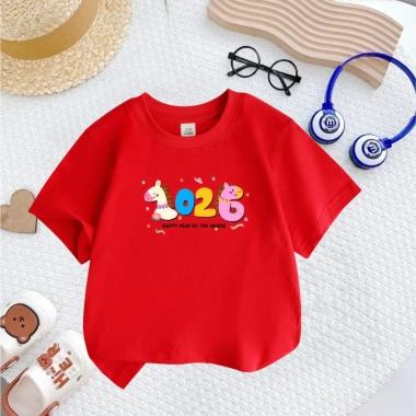 Áo thun Tết Bính Ngọ 2.026 Unisex đủ size 7-90kg, đủ màu cho cả gia đình - SSSHOP