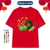 Áo Thun Tết Đỏ 2.026 In Hình Mai, Dưa, Bánh Chưng - Form Rộng Đủ Size Cho Nhóm Team Du Lịch ShopLucas