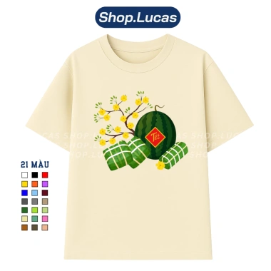 Áo Thun Tết Đỏ 2.026 In Hình Mai, Dưa, Bánh Chưng - Form Rộng Đủ Size Cho Nhóm Team Du Lịch ShopLucas 9 Áo Thun Tết Đỏ 2.026 In Hình Mai, Dưa, Bánh Chưng - Form Rộng Đủ Size Cho Nhóm Team Du Lịch ShopLucas 9