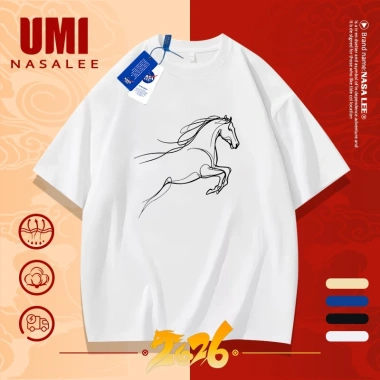 Áo thun Tết NASA ngựa cotton đỏ giao hàng trong ngày - giá 130k phong cách thời thượng