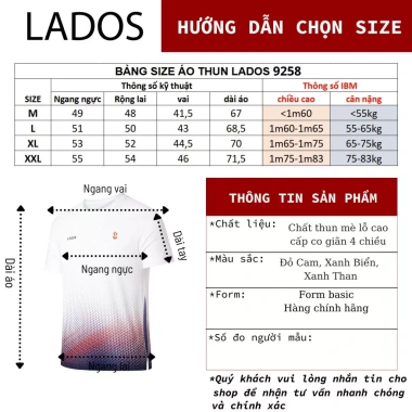 Áo Thun Thể Thao AIR-DOT LADOS-9.258 - Thun Dệt Mè Lỗ Cao Cấp, Co Giãn 4 Chiều, Giá 135.000₫ 6