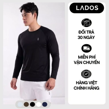 Áo thun thể thao dài tay nam LADOS-9.182 chất thun poly siêu co giãn, 117k