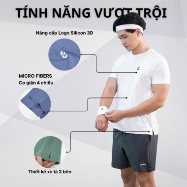 Áo thun thể thao nam cổ tròn LADOS 9.073 - Vải thun mát mẻ co giãn, giá 95.000đ 4 Áo thun thể thao nam cổ tròn LADOS 9.073 - Vải thun mát mẻ co giãn, giá 95.000đ 4