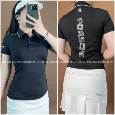 Áo Thun Thể Thao Nữ Cổ PORCHE Chất Thun Lạnh Co Dãn, Phù Hợp Gym Yoga Tennis – Giá 235k (Giảm từ 298k) 10
