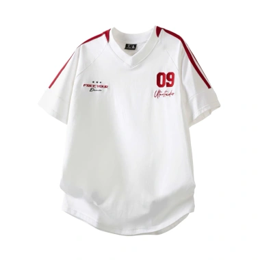 Áo Thun Thêu 09 Cổ Tim 2 Sọc Line Unisex Cotton UTEESTUDIO Giá 174k 10 Áo Thun Thêu 09 Cổ Tim 2 Sọc Line Unisex Cotton UTEESTUDIO Giá 174k 10