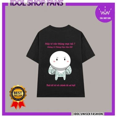 Áo thun thỏ bảy màu cotton cổ tròn tay lỡ unisex nam nữ - Giá 87k IDOL STORE