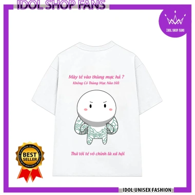 Áo thun thỏ bảy màu cotton cổ tròn tay lỡ unisex nam nữ - Giá 87k IDOL STORE