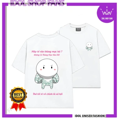 Áo thun thỏ bảy màu cotton cổ tròn tay lỡ unisex nam nữ - Giá 87k IDOL STORE