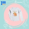Áo thun thu đông dài tay bé gái in Capybara, cotton Borip mềm mại, mã TED029, chỉ 80.000 VND 6