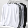 Áo Thun Thu Đông Nam Dài Tay Cổ Tròn Cotton Mềm Mại Co Giãn Giữ Nhiệt - Giá chỉ 99.000₫
