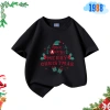 Áo thun trẻ em 1.988 màu đen in ông già Noel - Cotton 15‑56kg, Giáng sinh, giá ưu đãi 90.000đ 5