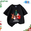 Áo thun trẻ em 1.988 màu đen in ông già Noel - Cotton 15‑56kg, Giáng sinh, giá ưu đãi 90.000đ 6